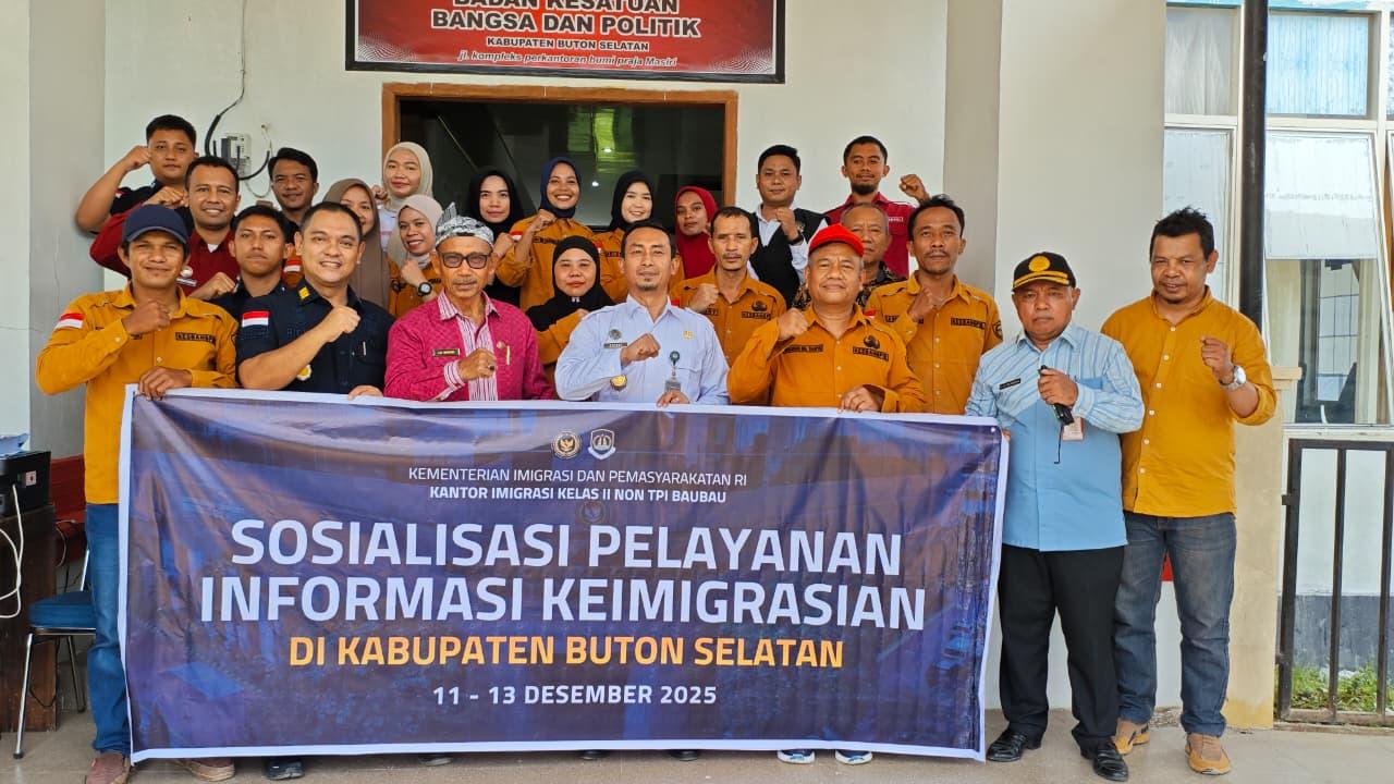 Sosialisasi Layanan Keimigrasian di Kabupaten Buton Selatan